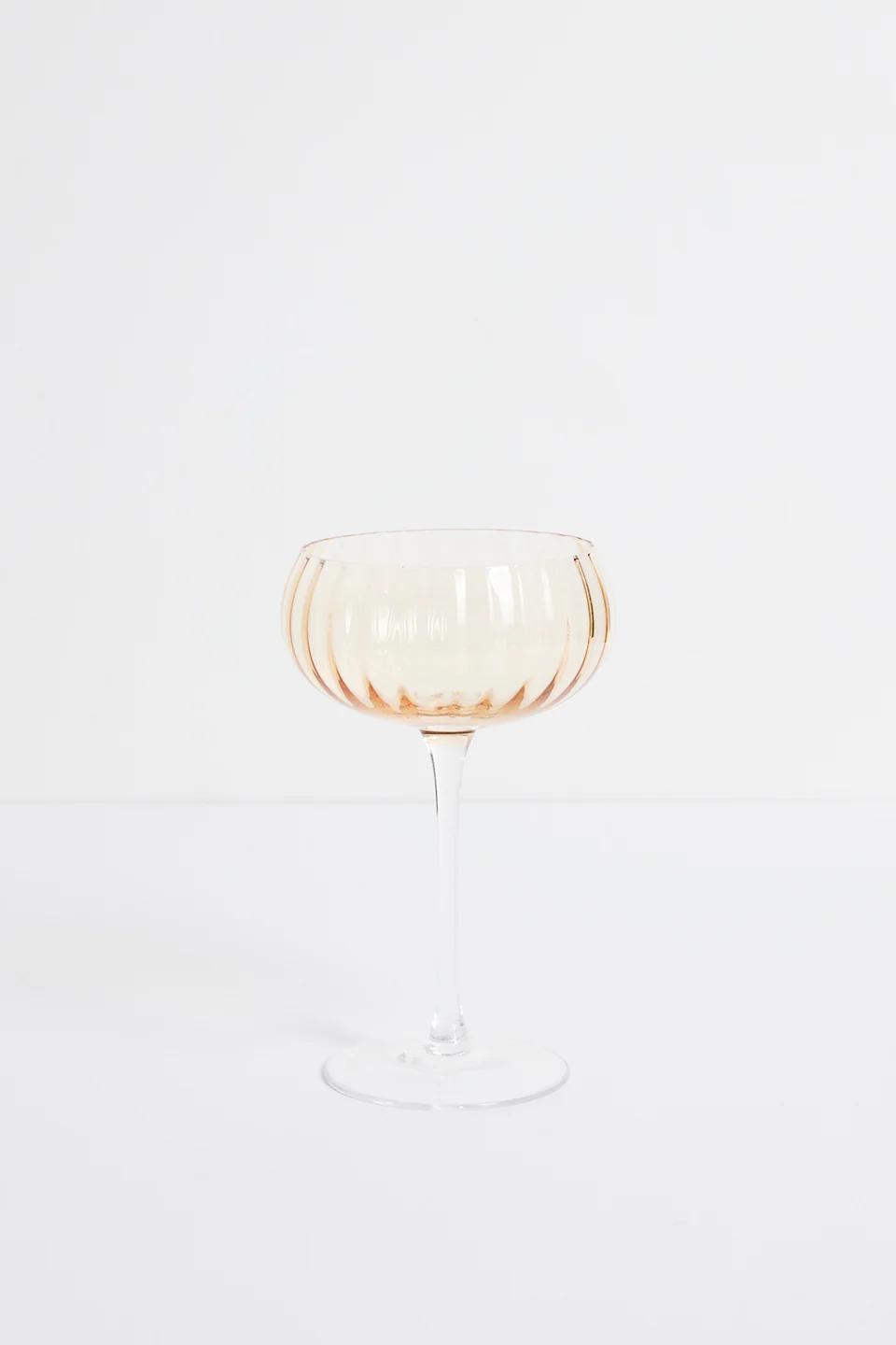Ripple Light Amber Cocktail Glass