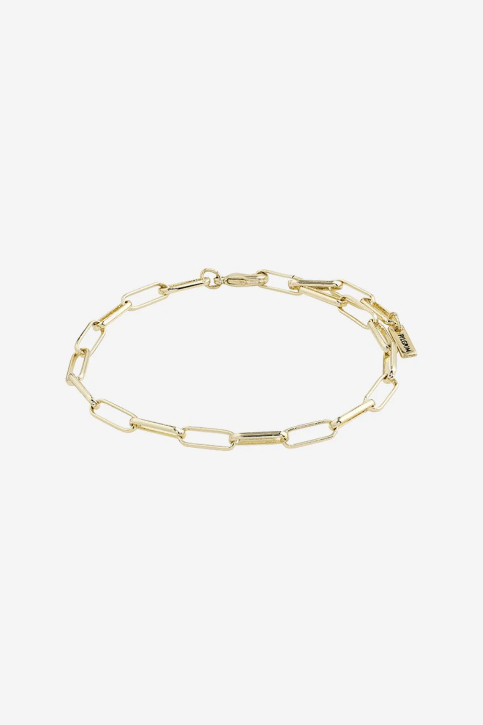 Ronja Rectangular Chain Link Gold Bracelet - Image 2
