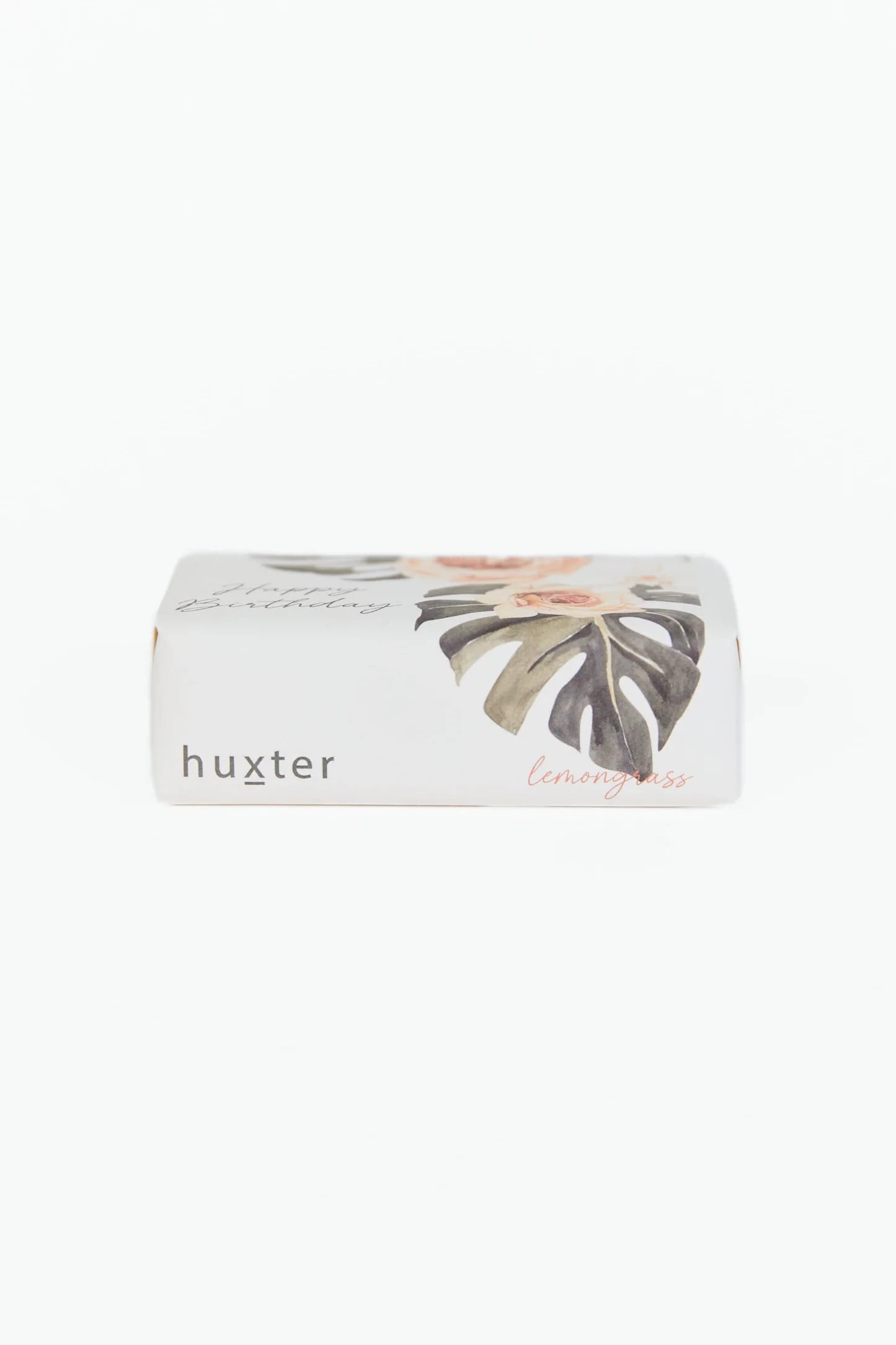Rose + Leaves White Happy Birthday Soap - Image 2