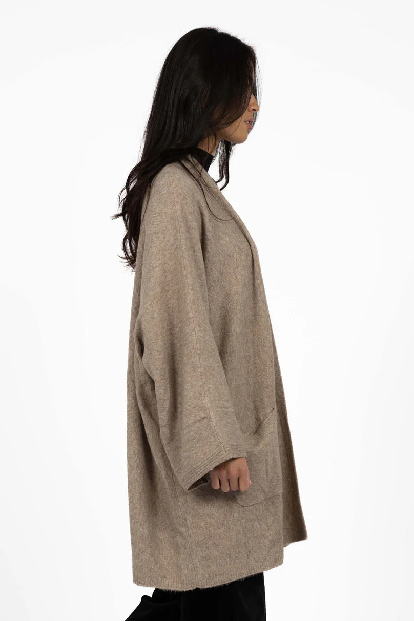 Rosha Hazelnut Relaxed Cardi - Image 2