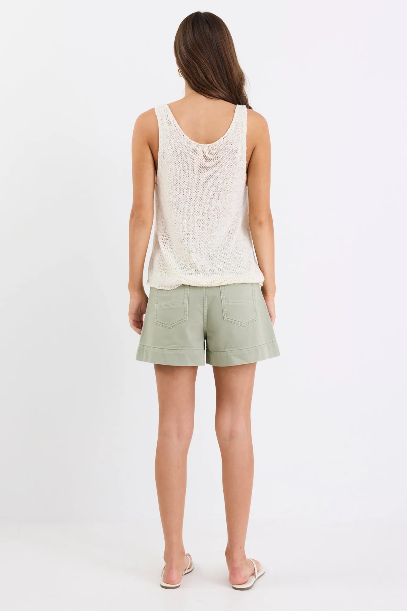 Rumble Khaki Denim Shorts - Image 4