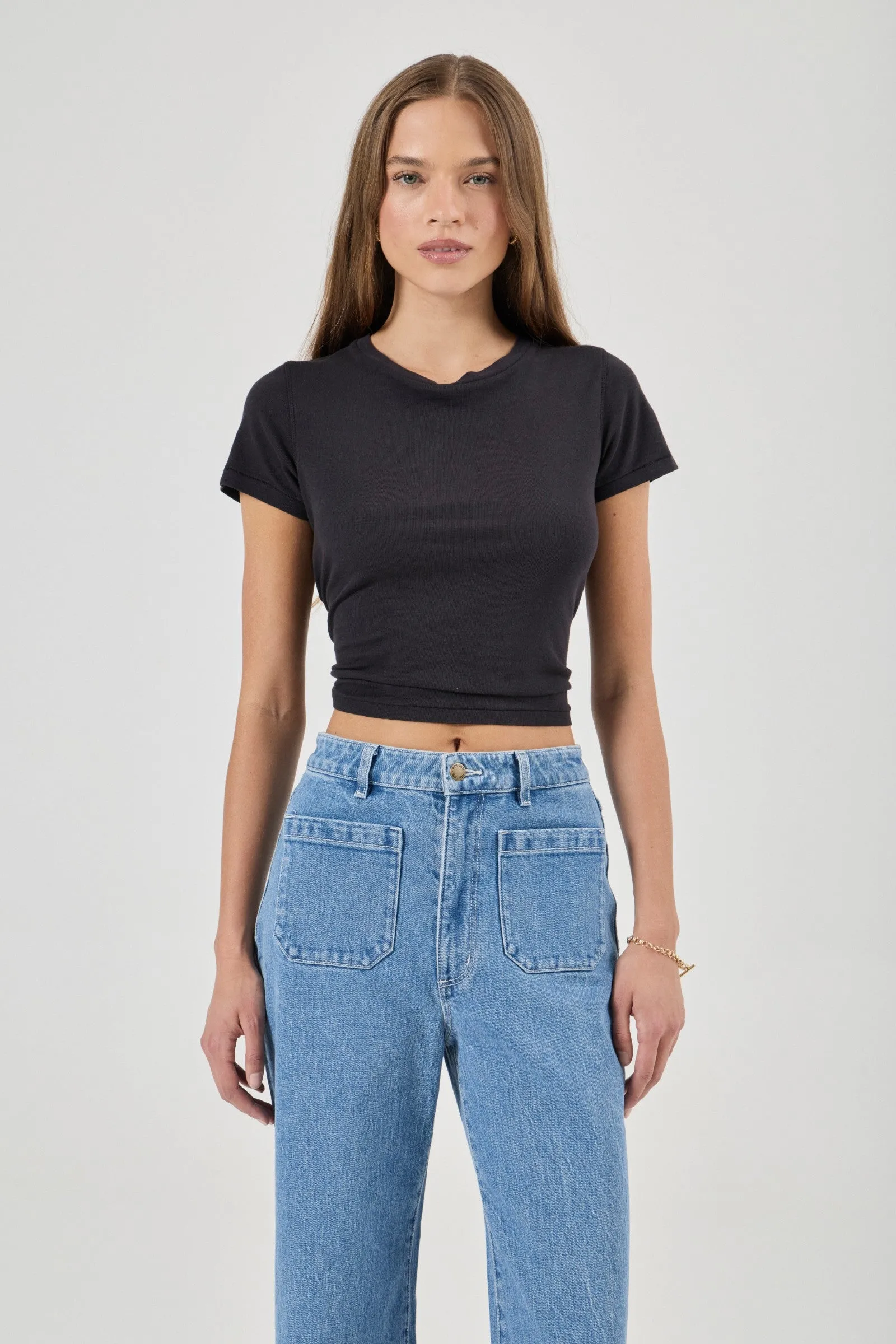 Sailor Lily Blue Wide Long Denim Jean - Image 3
