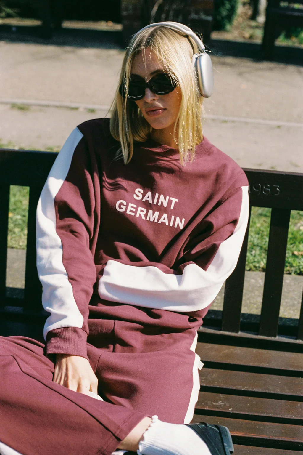 Saint Germain Red Wine Knit Sweatshirt