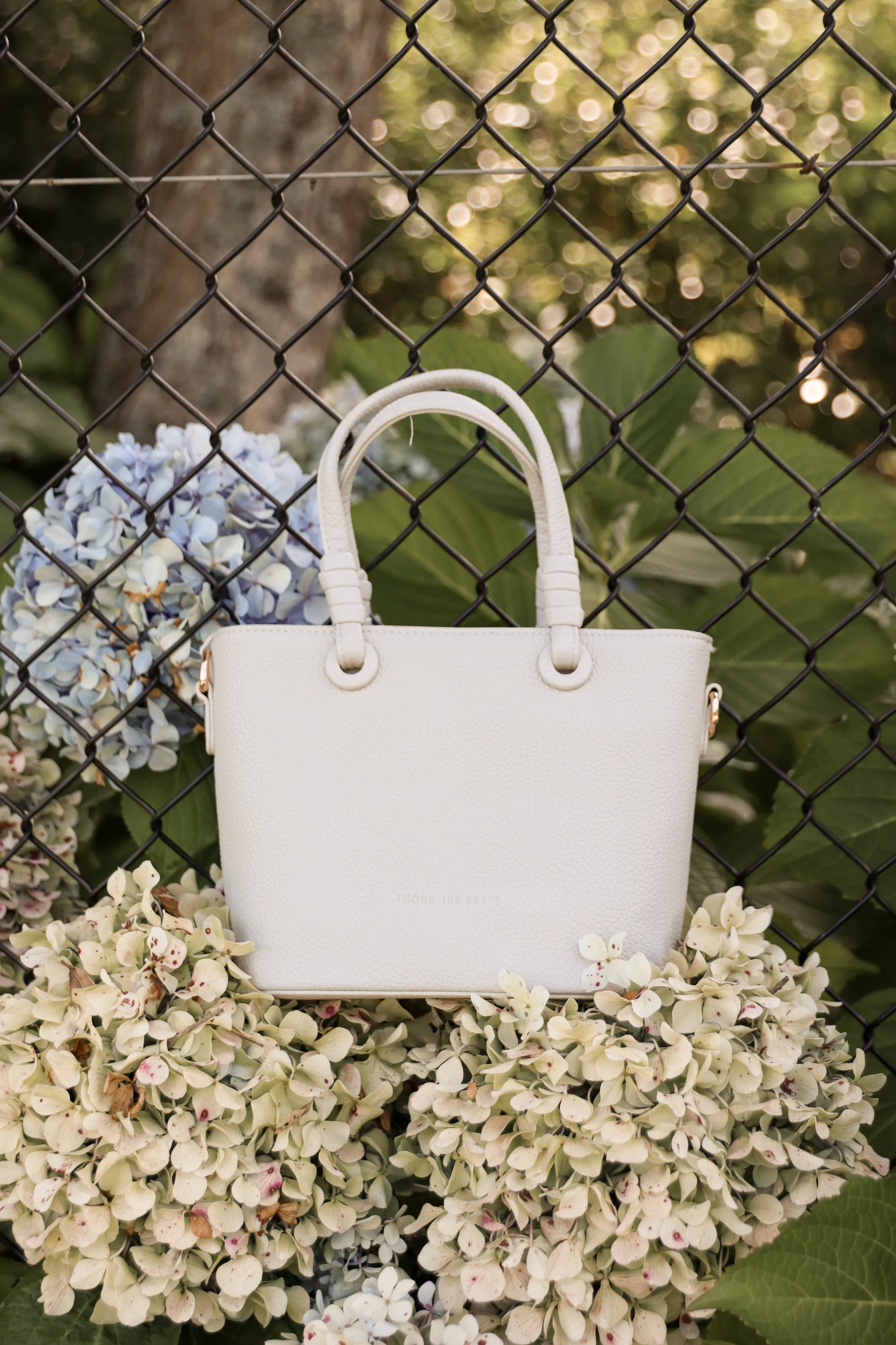 Siena Beige PU Leather Small Knot Top Handle Bag - Image 2