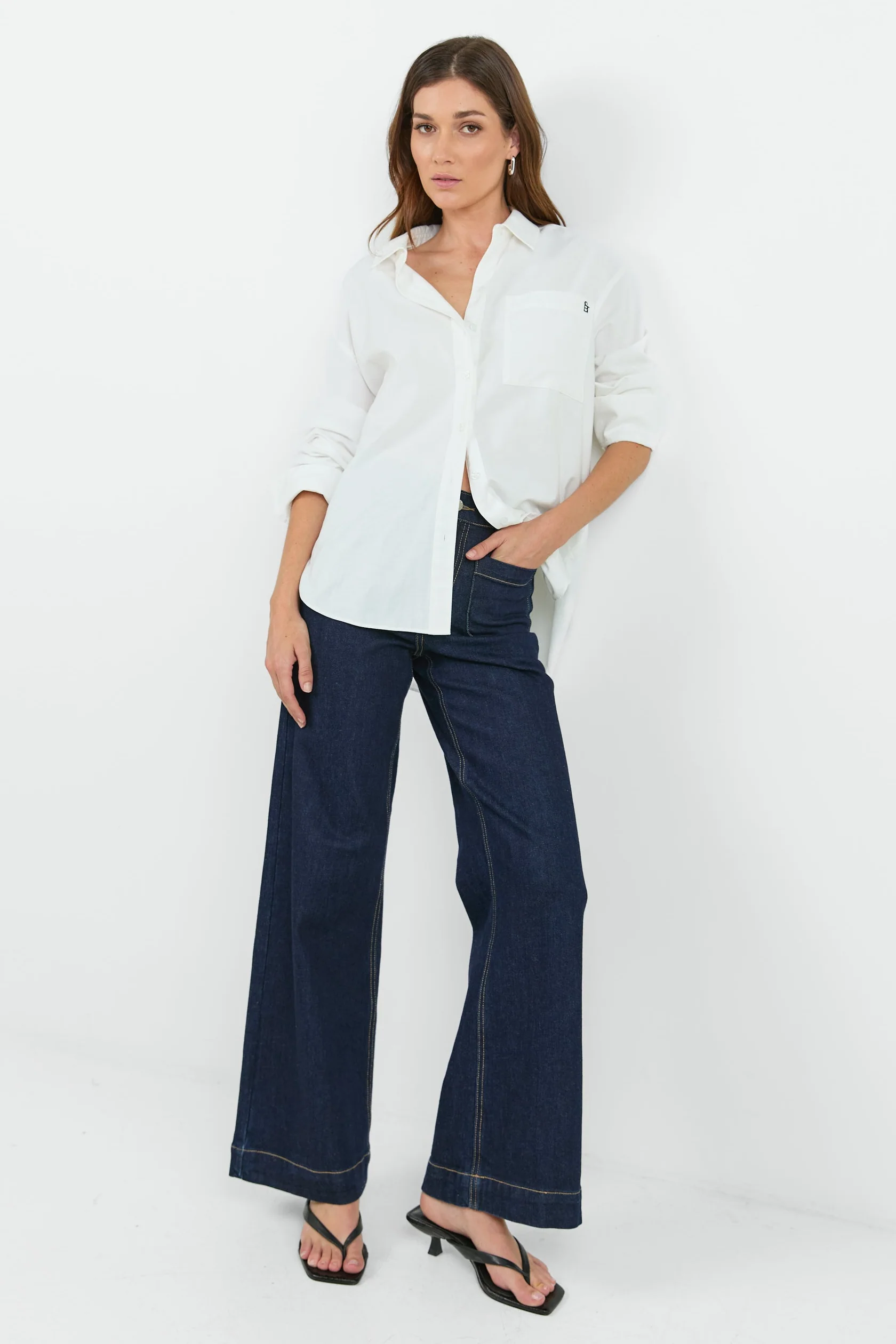 Signature Ivory Oxford Oversized Shirt - Image 4