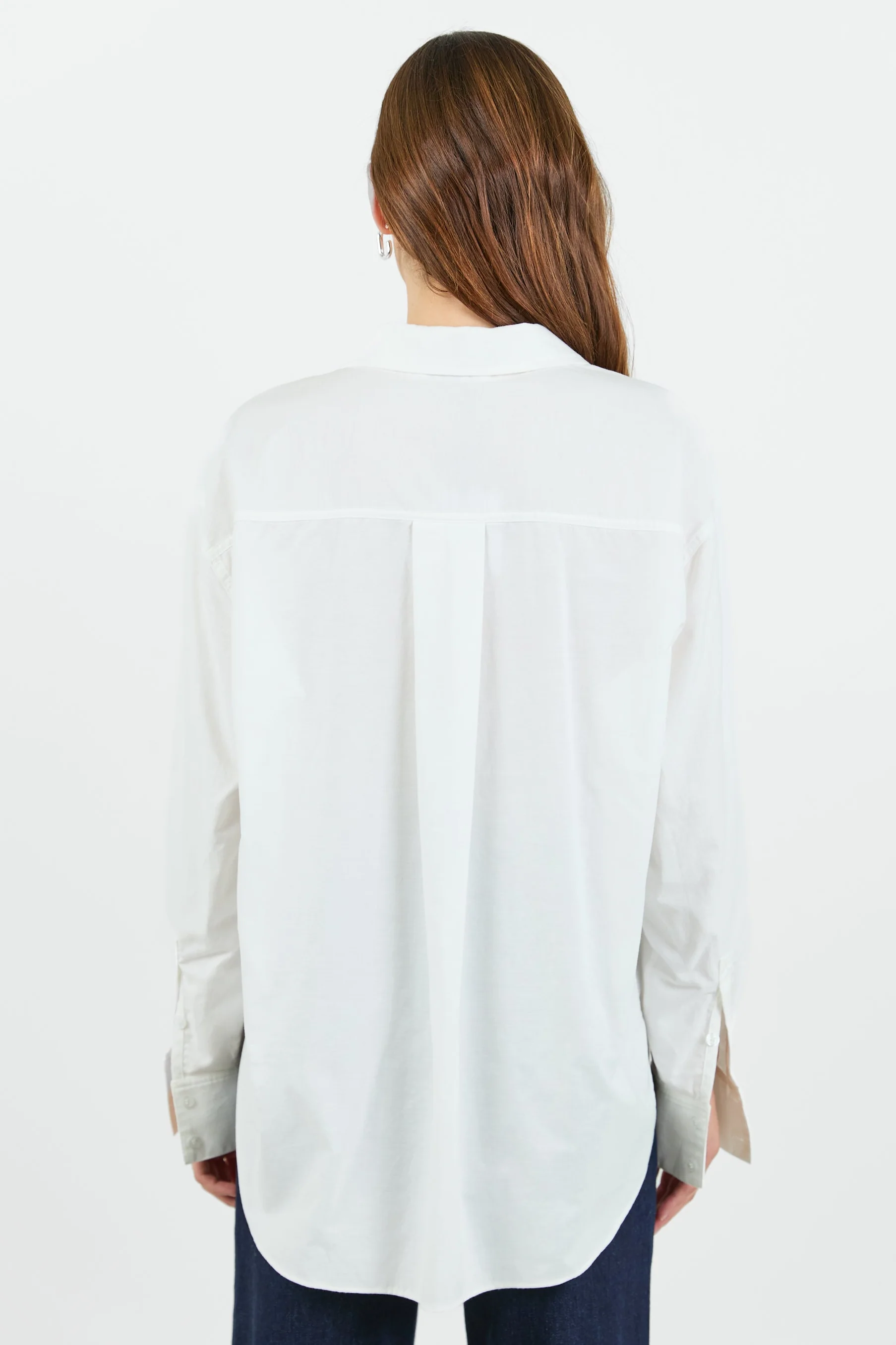 Signature Ivory Oxford Oversized Shirt - Image 6