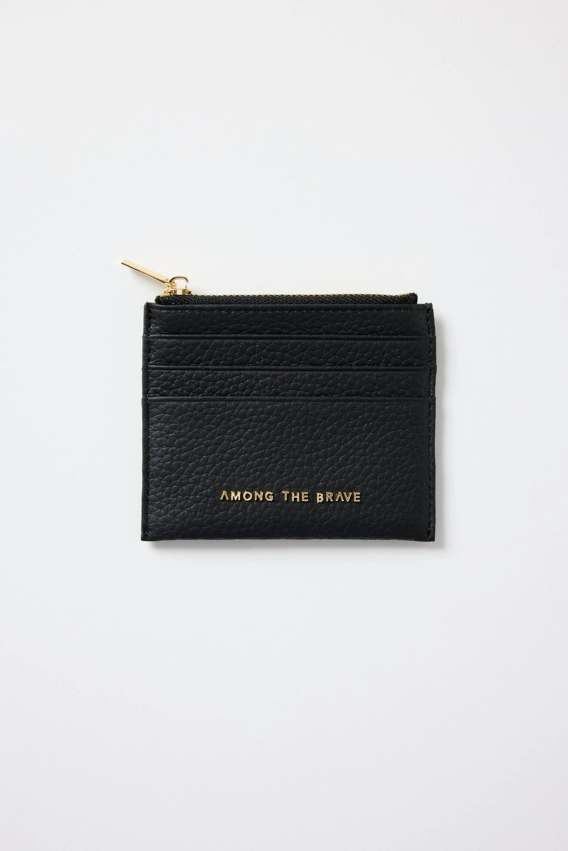 Small Black Leather Card Holder