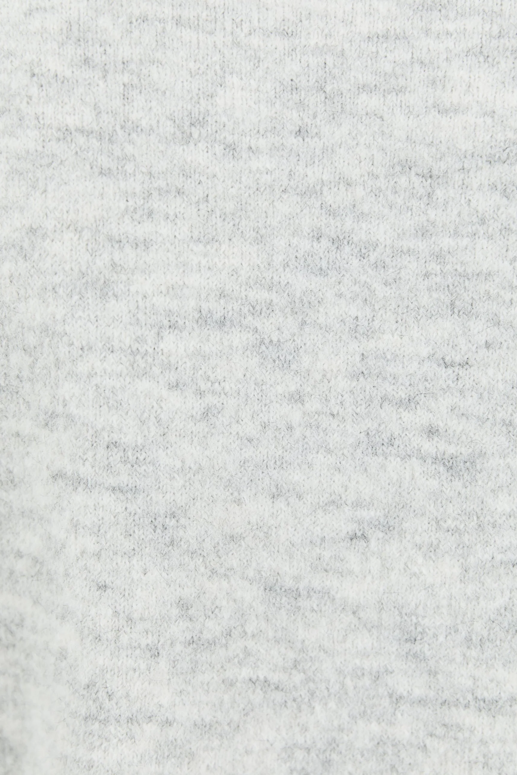 Snowlight Light Grey Marle Fluffy Long Sleeve Crewneck Jumper - Image 6