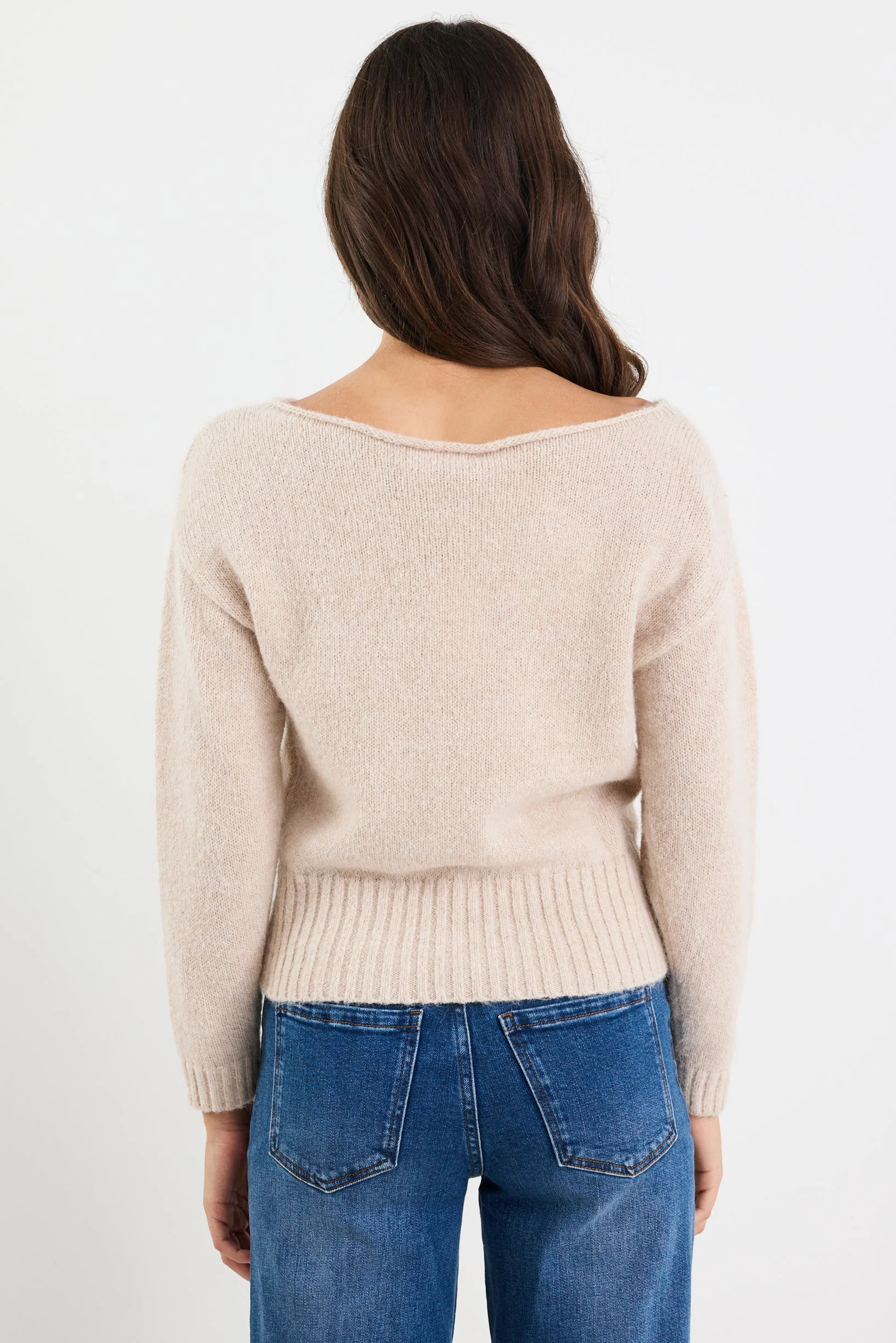 Society Oat Off Shoulder Jumper - Image 5