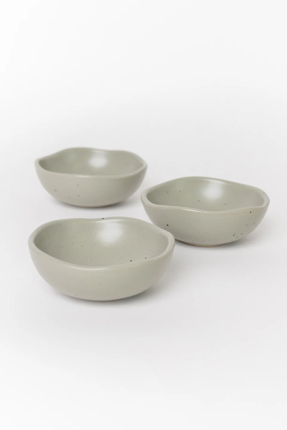 Speckle Sage Set 3 Dipping Bowls - Image 4