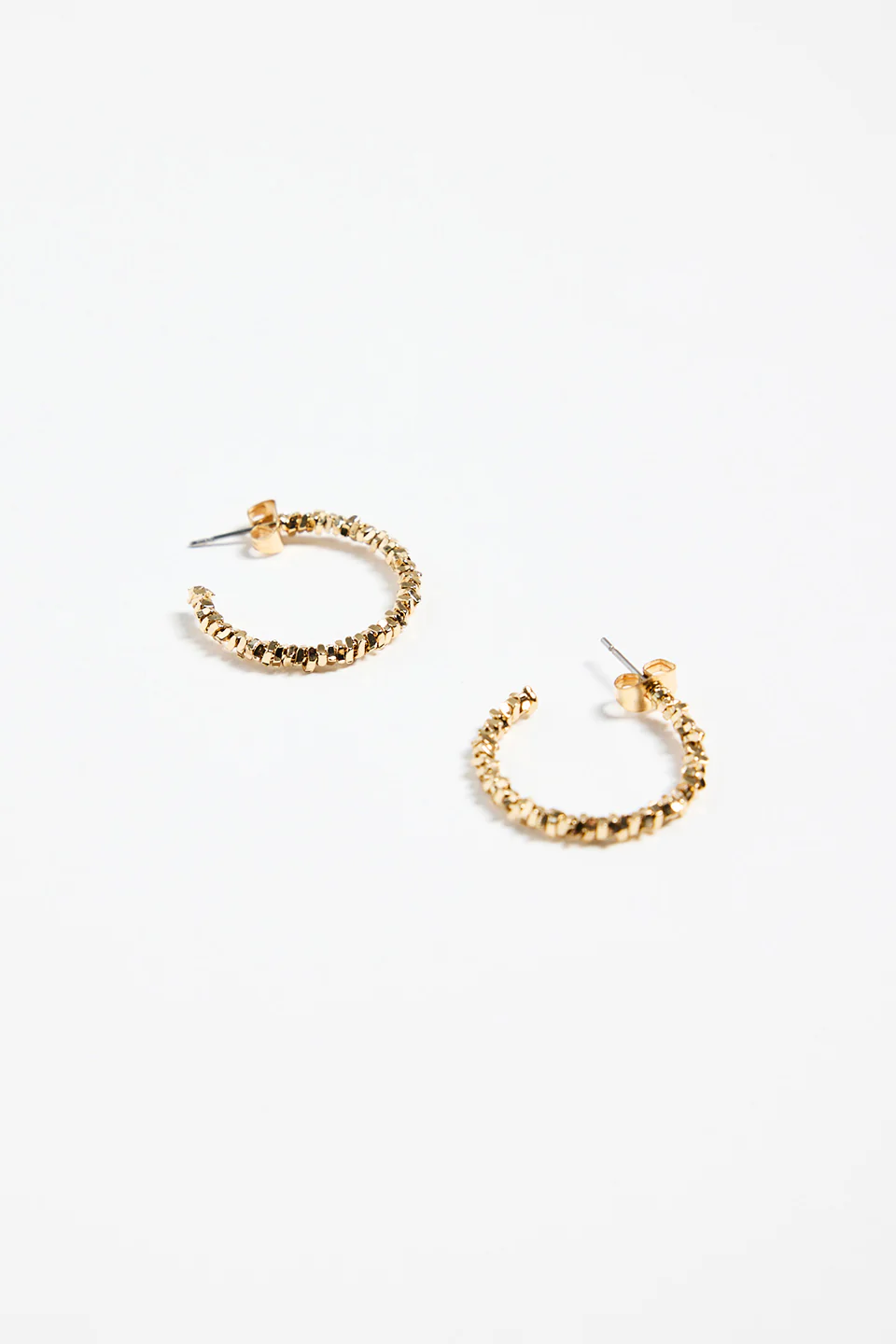 Stardust Hoop Gold Small Earrings - Image 4