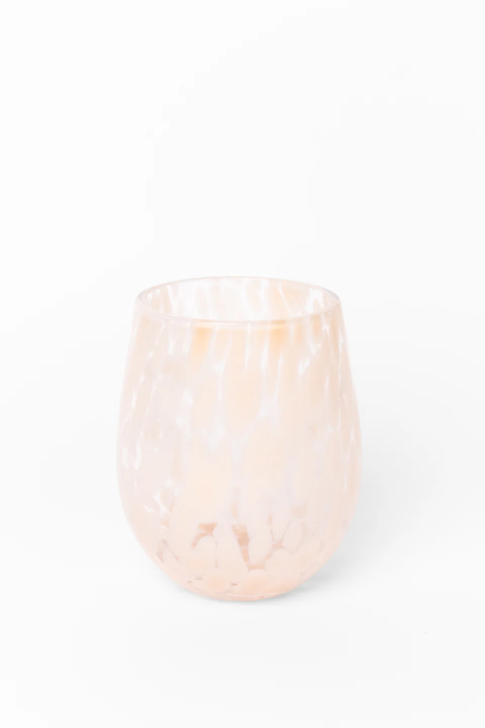 Stemless Natural Splatter Wine Glass - Image 3