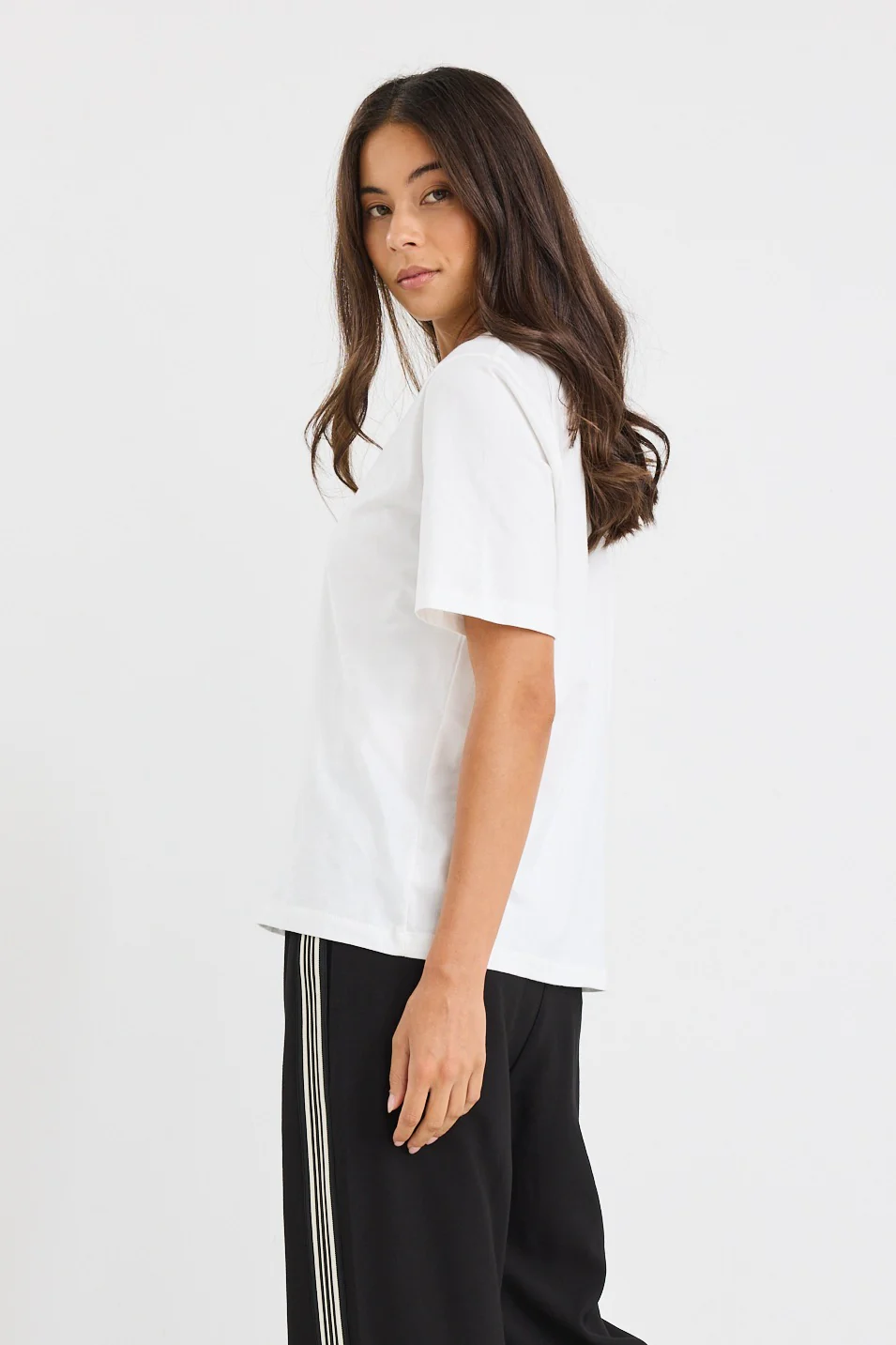 Street Ivory Crew Neck Short Sleeved Boxy Tee - Image 5