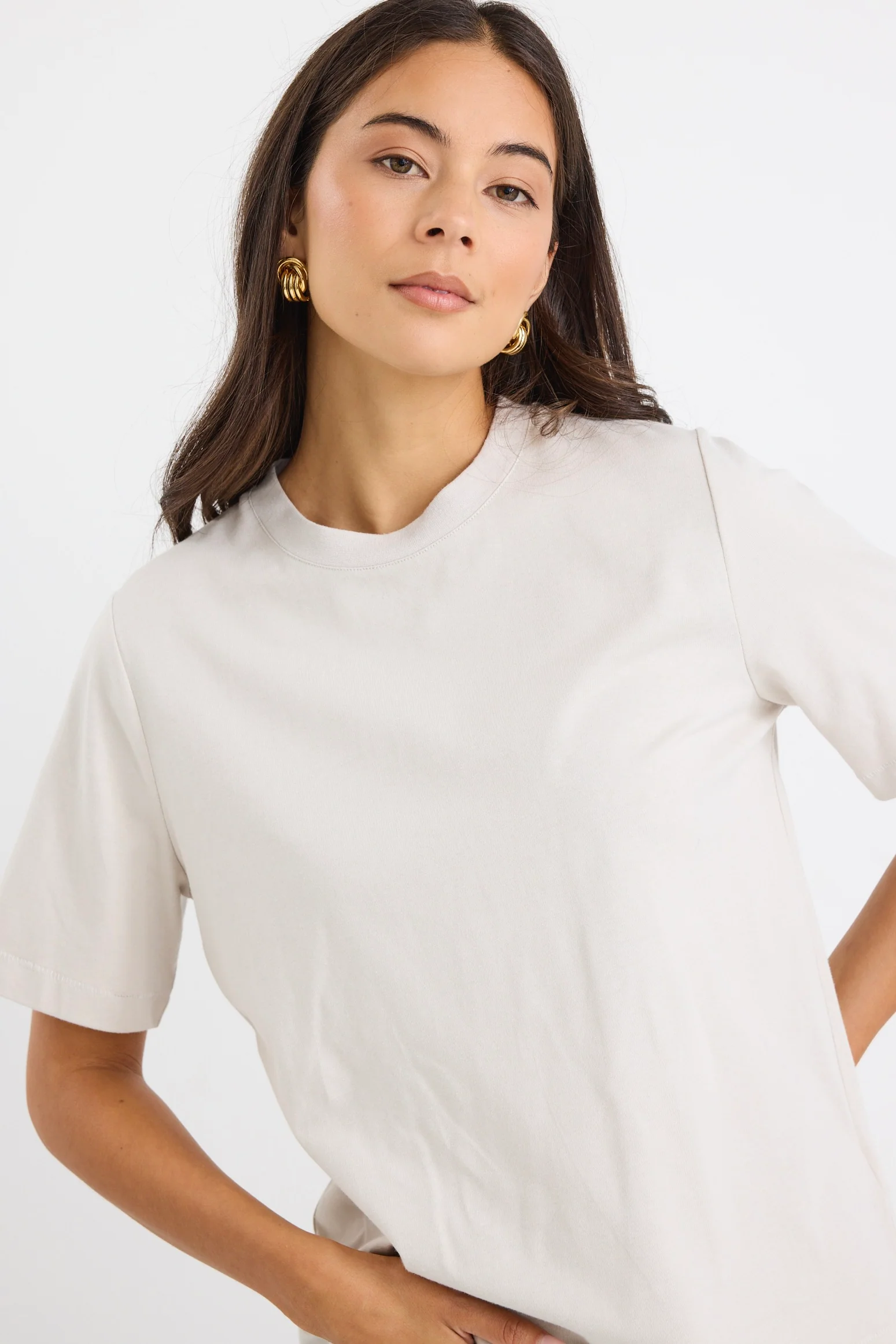 Street Stone Crew Neck Short Sleeved Boxy SS Tee