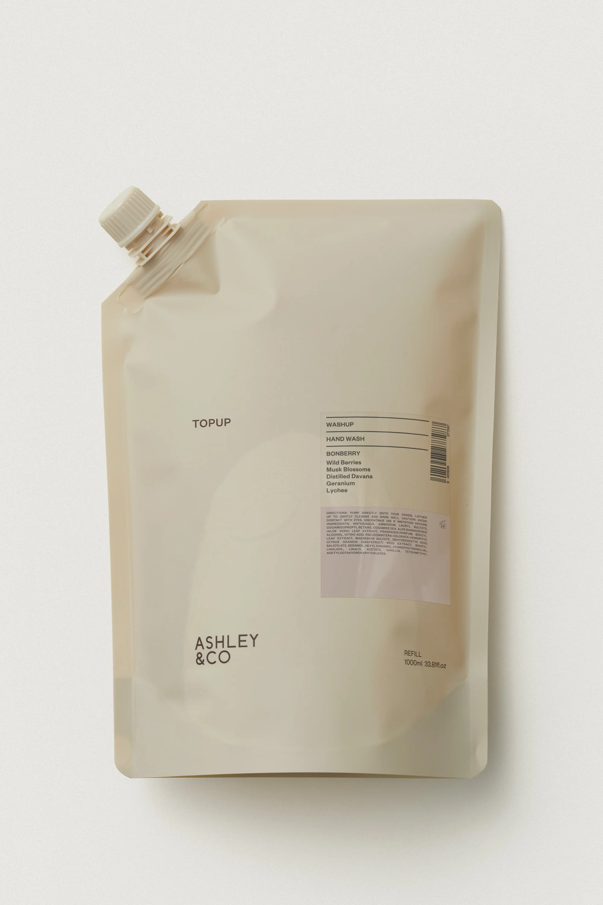 Top Up Washup All Over Bonberry Refill 1ltr