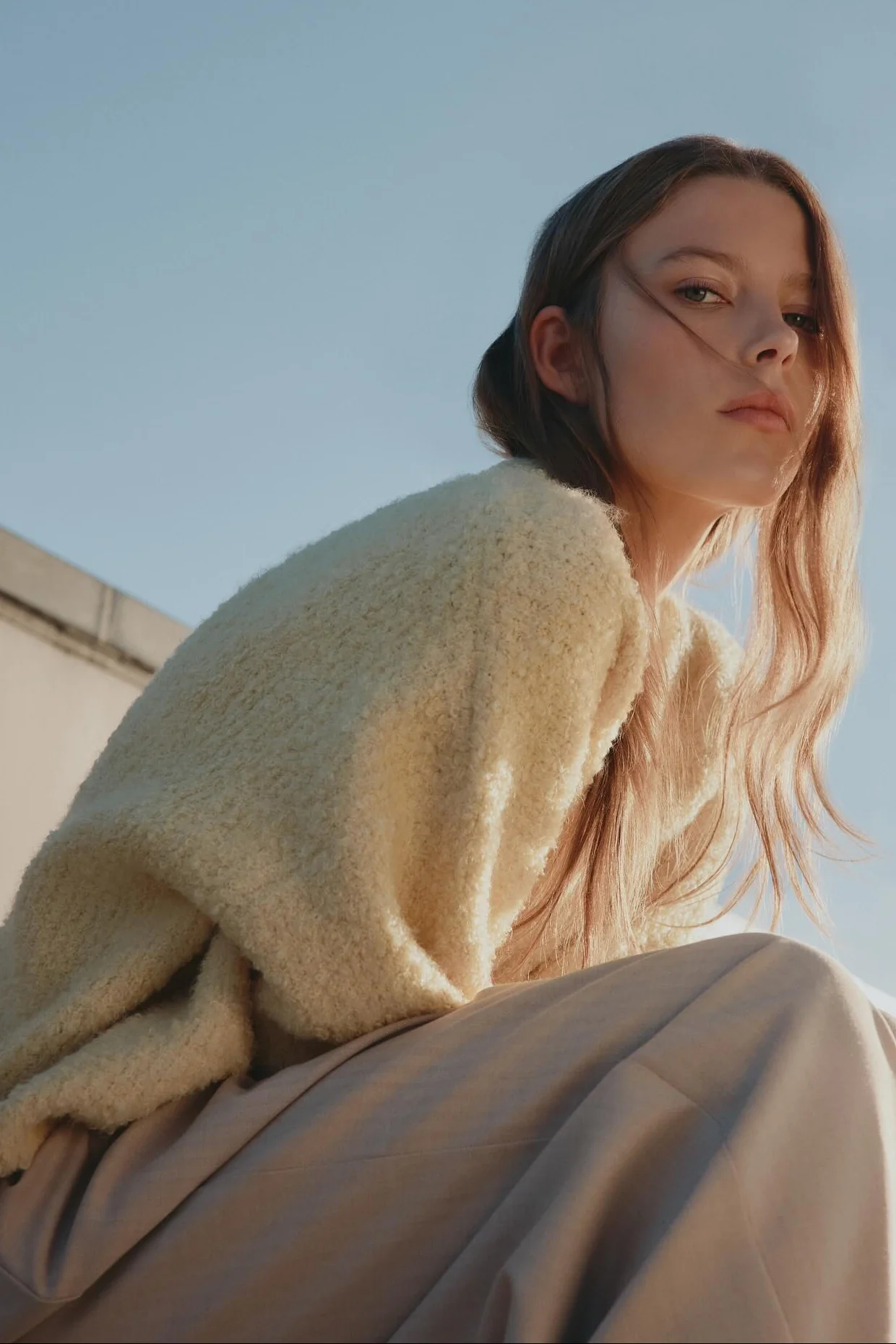 Torin Buttermilk Wool Crew Knit - Image 2