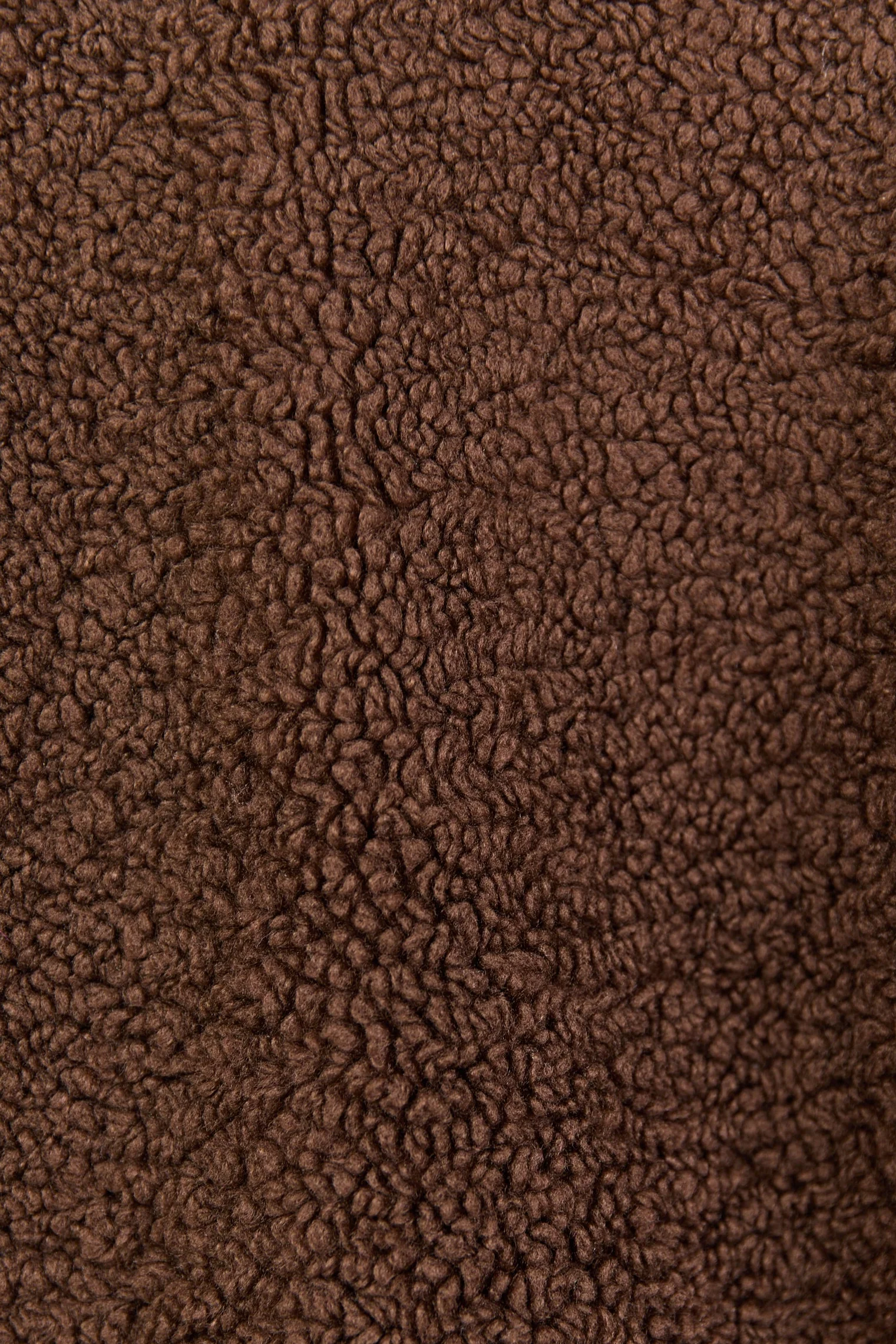 Untold Chocolate Contrast Detail Quarter Zip Sherpa Sweatshirt - Image 6