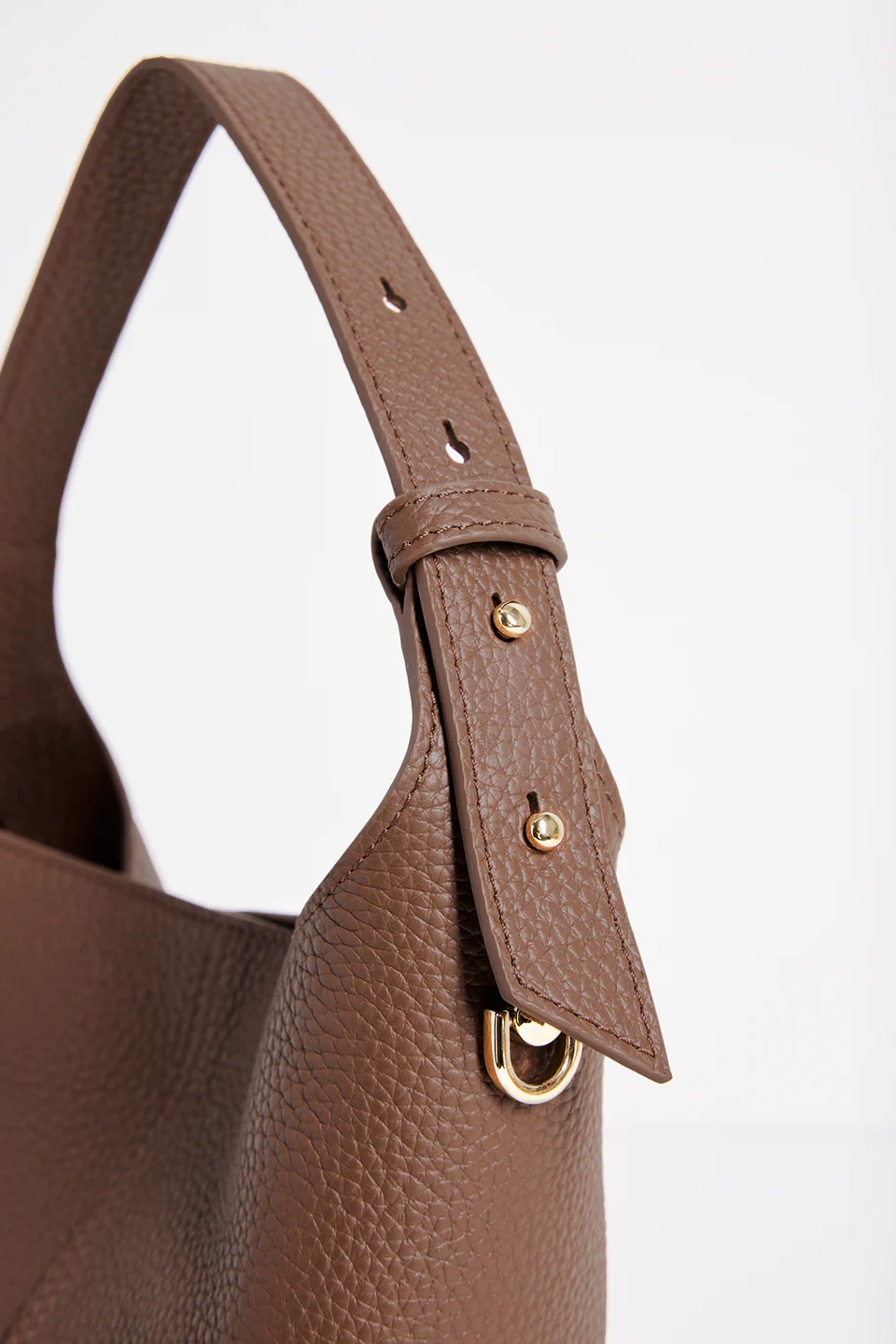 Valencia Brown Leather Multi Strap Mini Tote Bag - Image 4