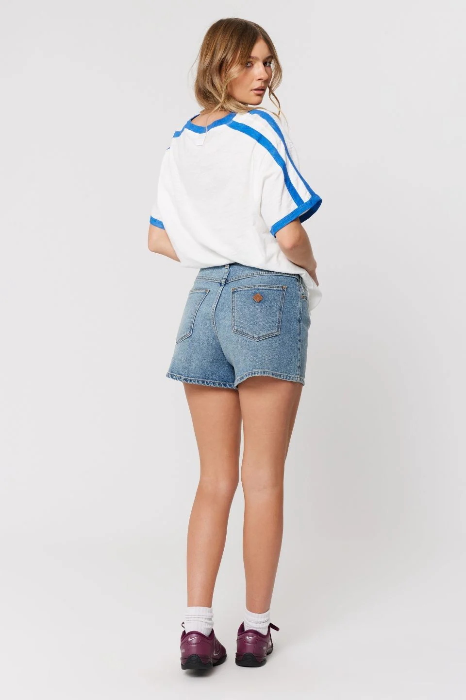 Venice Selena Blue High Rise Denim Short - Image 3