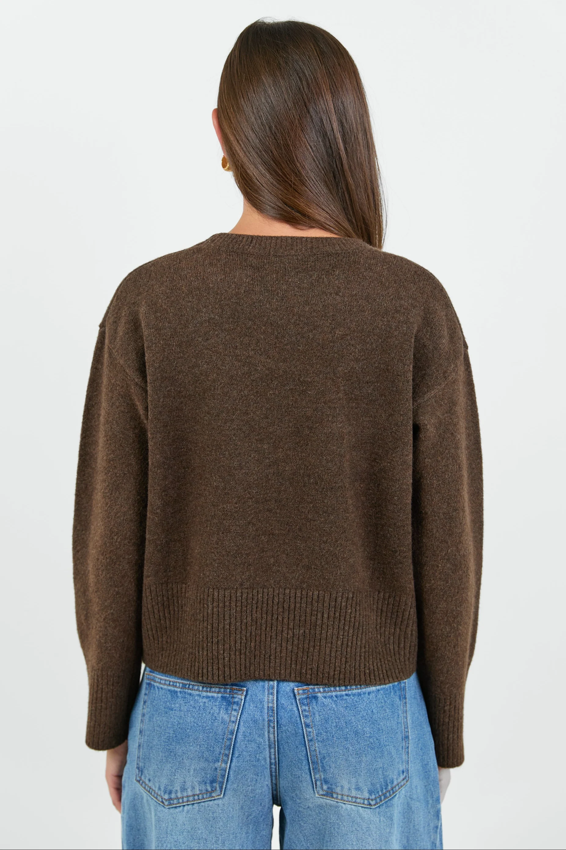 Veracious Chocolate Crewneck Relaxed Jumper - Image 7