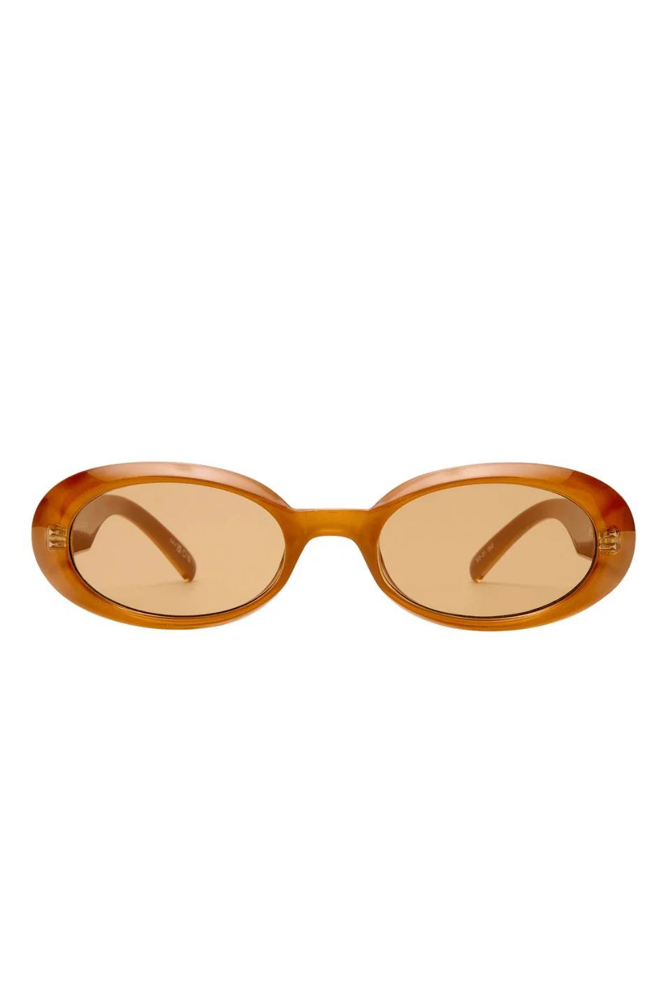 Work It Dark Gold Pearl Round Sunglasses - Image 2