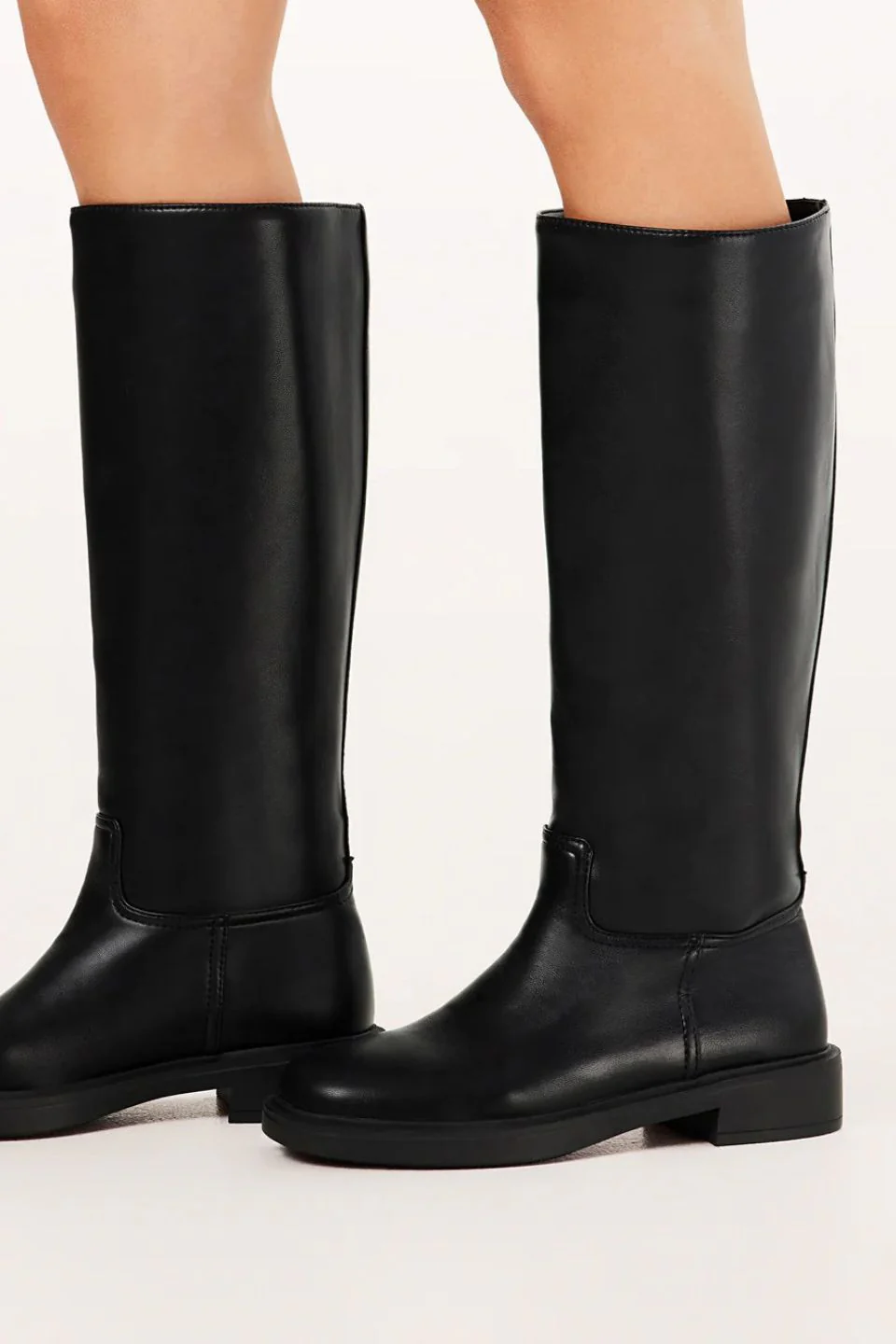Xenith Black Knee High Flat Boot - Image 4