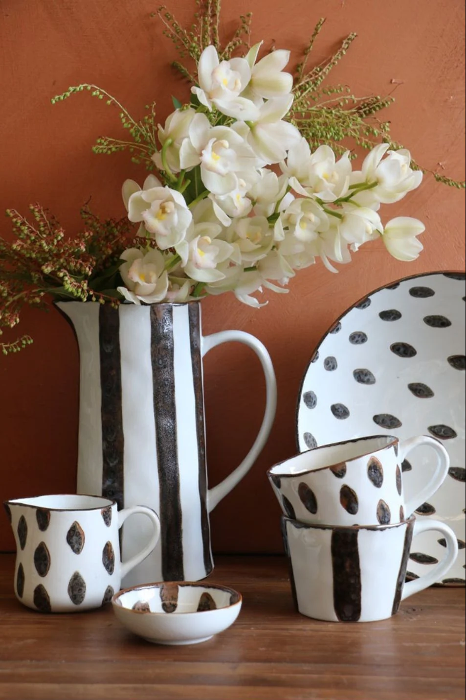 Zanzibar Striped Black and White Mug - Image 2