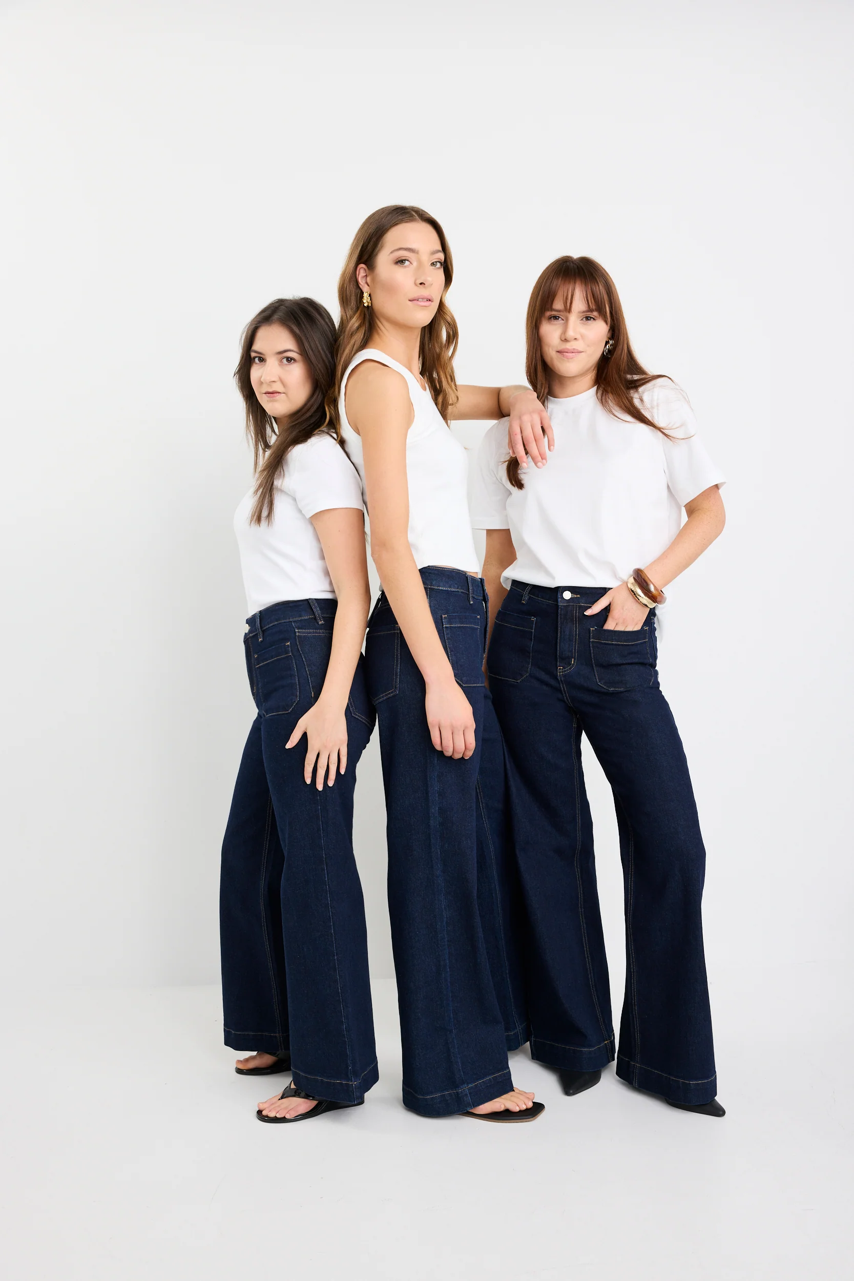 Zoey Indigo High Rise Wide Leg Pocket Jean - Image 5